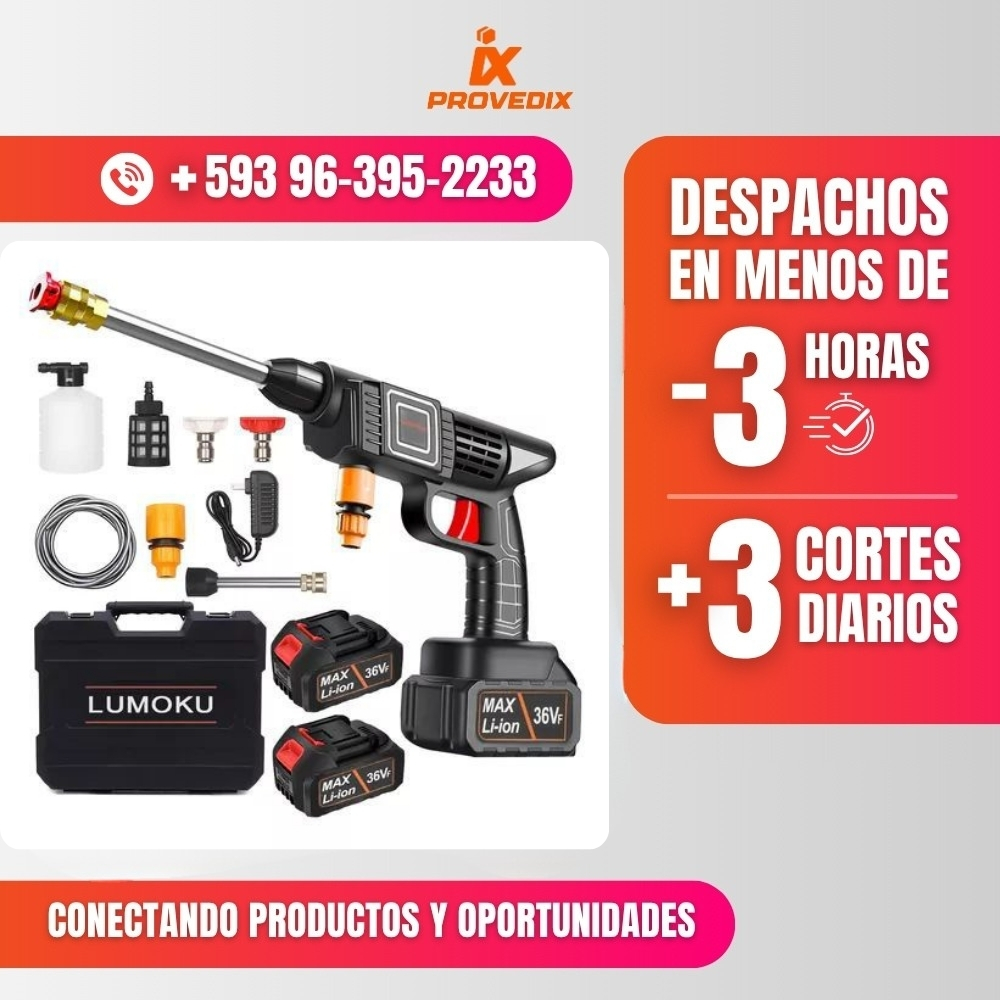 Pistola Hidrolavadora Con 2 Baterias